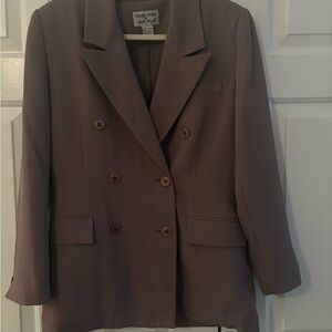 Focus 2000 Mauve Double-Breasted Blazer